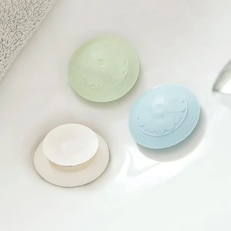 1PC Sink Blockage Plug, Bathroom Anti  Drain Silicone Plug, Press Type Floor Cover, Pool Odor