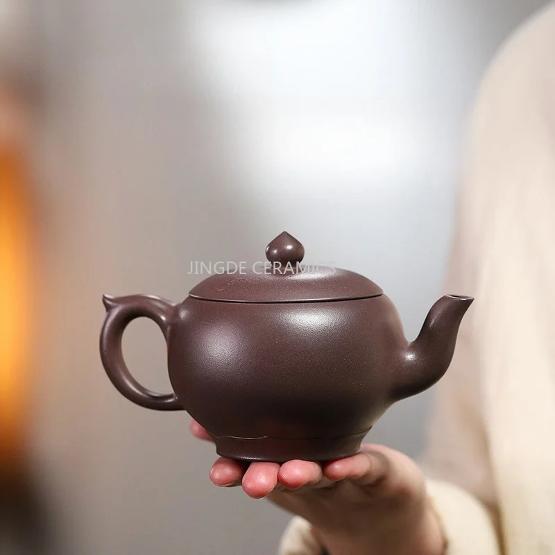 280ml Hand-painted Orchid Beauty Tea Pot Yixing Purple Clay Teapot Household Ball Hole Filter Kettle Chinese Zisha Tea Set