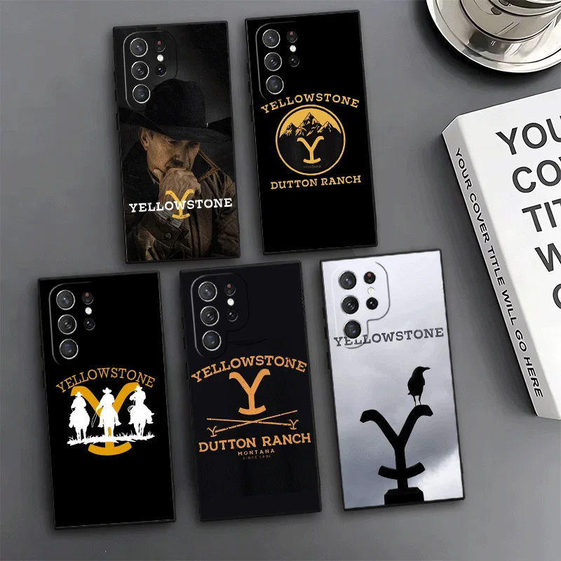 Y-Yellowstones TV Phone Case For Samsung Galaxy S24 S25 S26 Ultra S23 Plus S22 S21 FE S20 + Edge Pattern Customized Cover