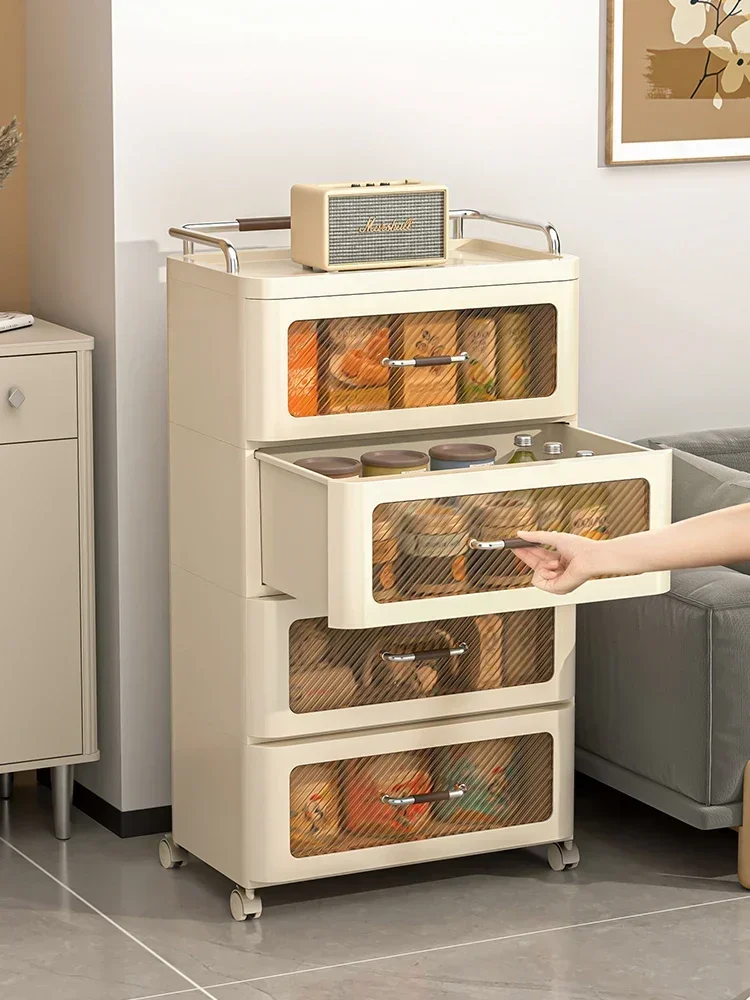 

Drawer storage cabinet Home living room locker Multi-layer crevice Toys Snack storage cabinet Bedroom bedside table
