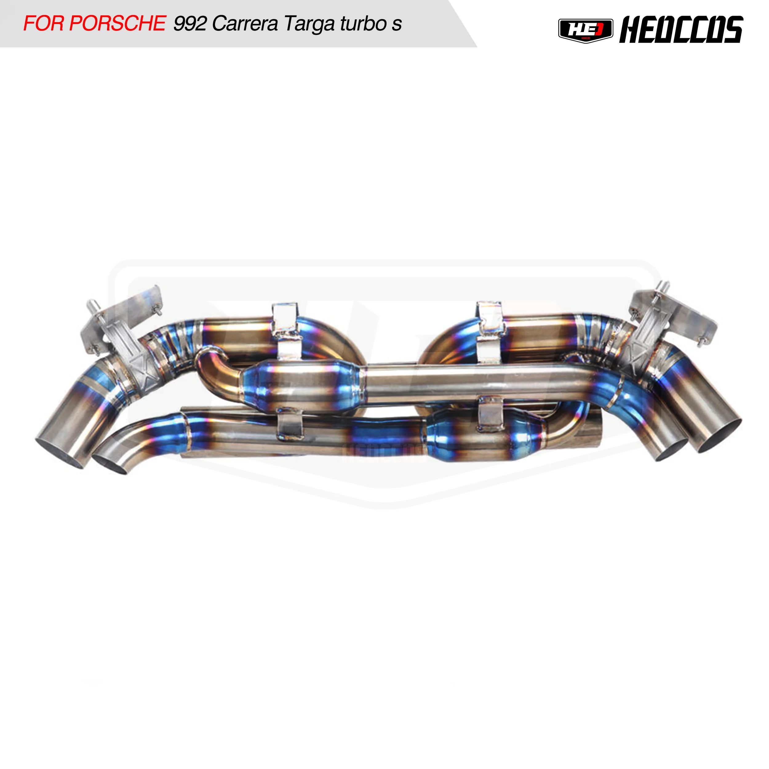 HEO Performance titanium exhaust catback system for Porsche 911 992 Carrera Targa turbo s catback car exhaust pipe