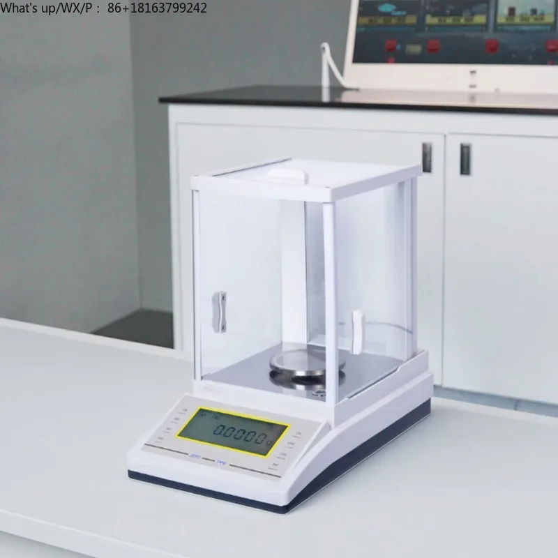 

Portable Precision Laboratory Balance Stainless Steel Pan LCD Screen RS232 Electric 100g 200g 300g 1mg Options OEM Available