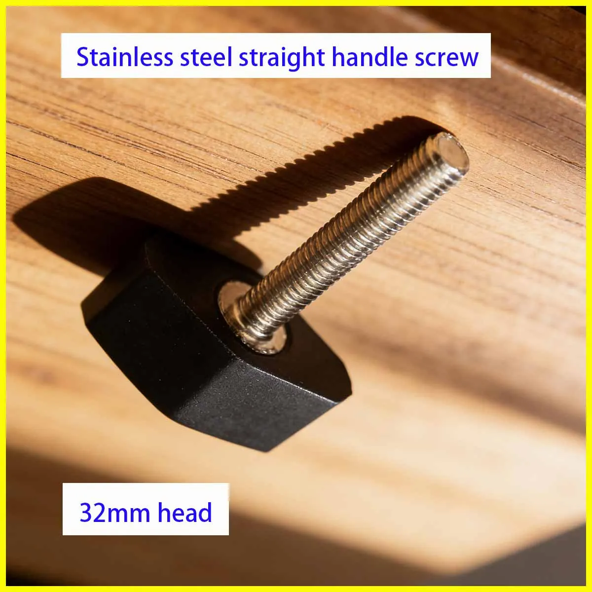 304 Stainless Steel Diamond Shaped Rubber Head Plastic Knob T-Shaped Handle Bolt M4M5M6M8