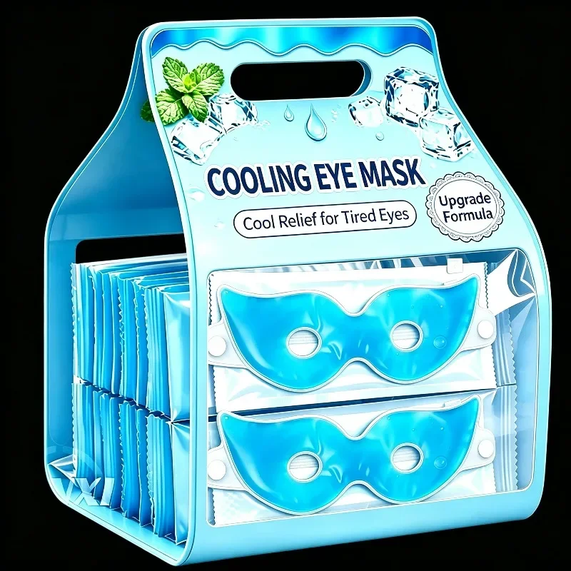 Cooling Ice Eye Mask Fatigue Relief Remove Dark Circles Cold Eye Mask Reusable Cooling Eyes Care Relaxing Sleep Gel Eye Pad