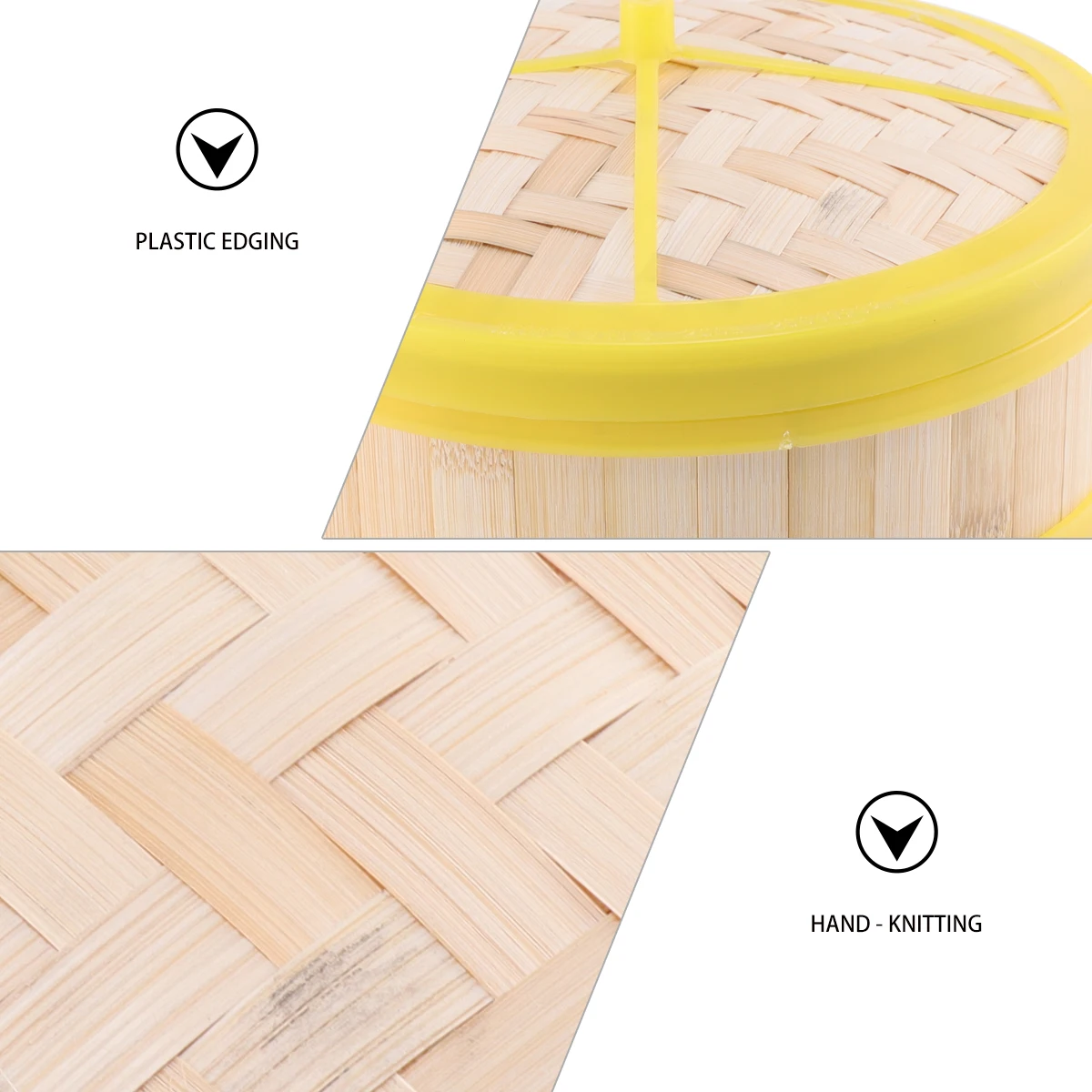 

1 Set 20Cm Bamboo Steamer Single Tier Steam Basket For Dim Sum Dumpling Bun Vegetable Rice Fish With Lid Chinese Food Steamer