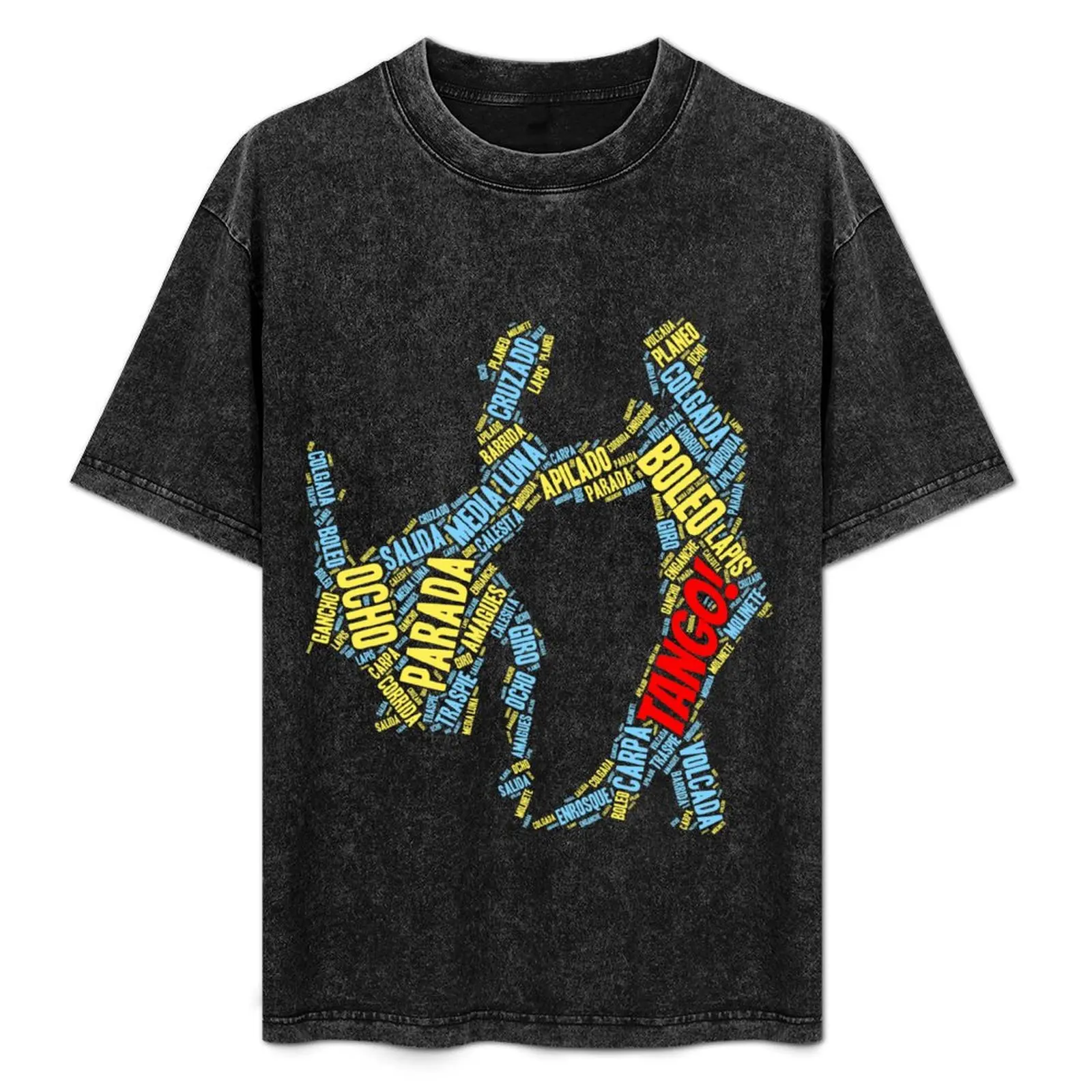 

Tango Boleo Word Art T-Shirt Independence Day Short Sleeve T-Shirt