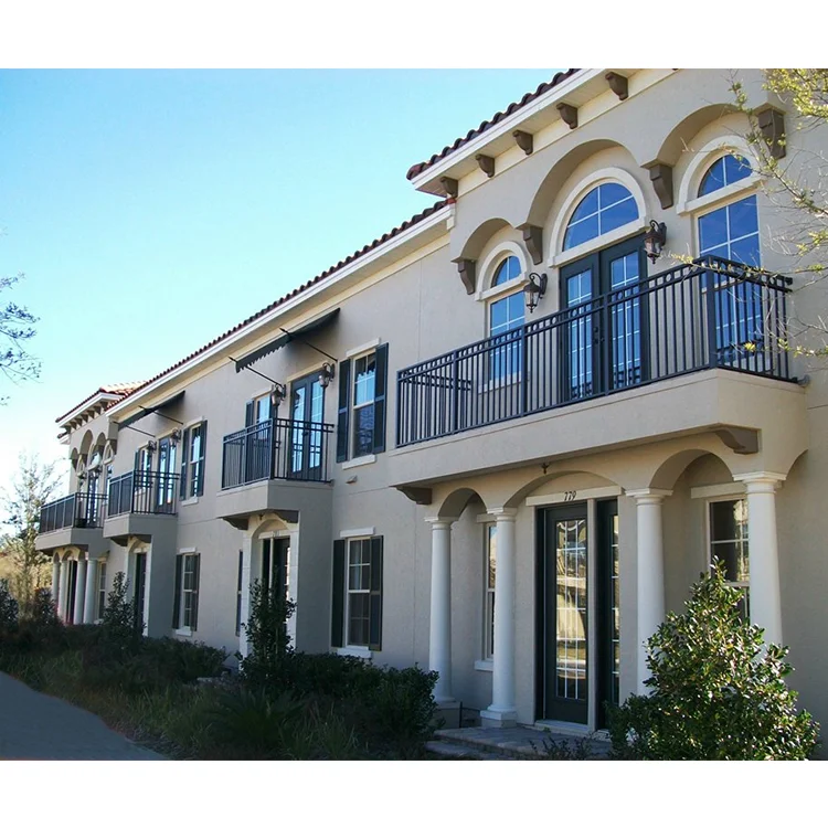 Customization Modern Design Wrought Iron Balcony Balustrades for Villa Decoration Factory Direct Sale