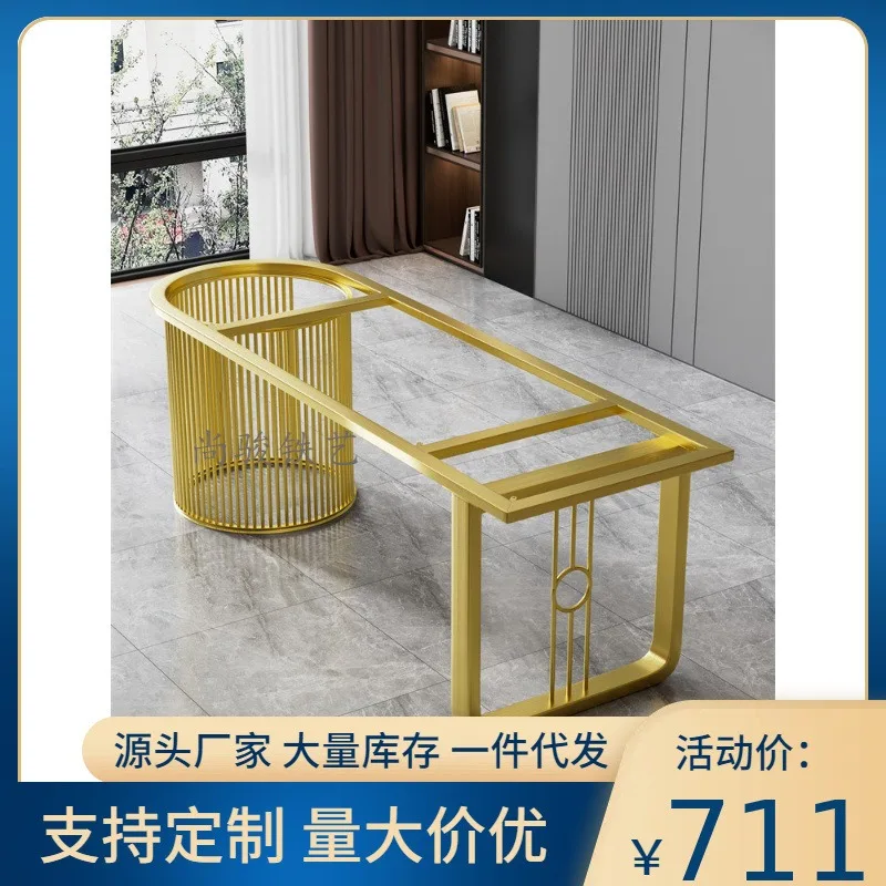 Rock slab bracket marble tea table table legs stainless steel  feet desk dining table rack large plate