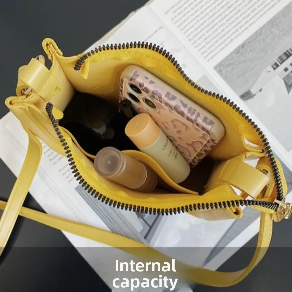 

Accessory PU Leather Shoulder Bag Zipper Lightweight Crossbody Bag Versatile Square Bag Handbag Summer