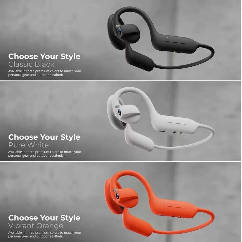 Lenovo 4K Smart Headphones  8MP Camera Translation Chat WIFI Video Recording Bluetooth 5.4 Sports Earphones for Sports Cycling