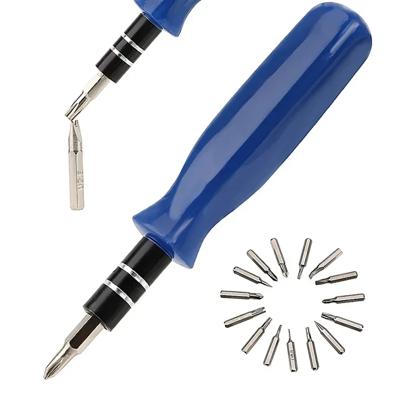 

DIY 16 in 1 Screwdriver Set Repair Tools Carbon Steel Precision Magnetic Screwdriver Opening Dismantle Clock Glass Mobile Phone