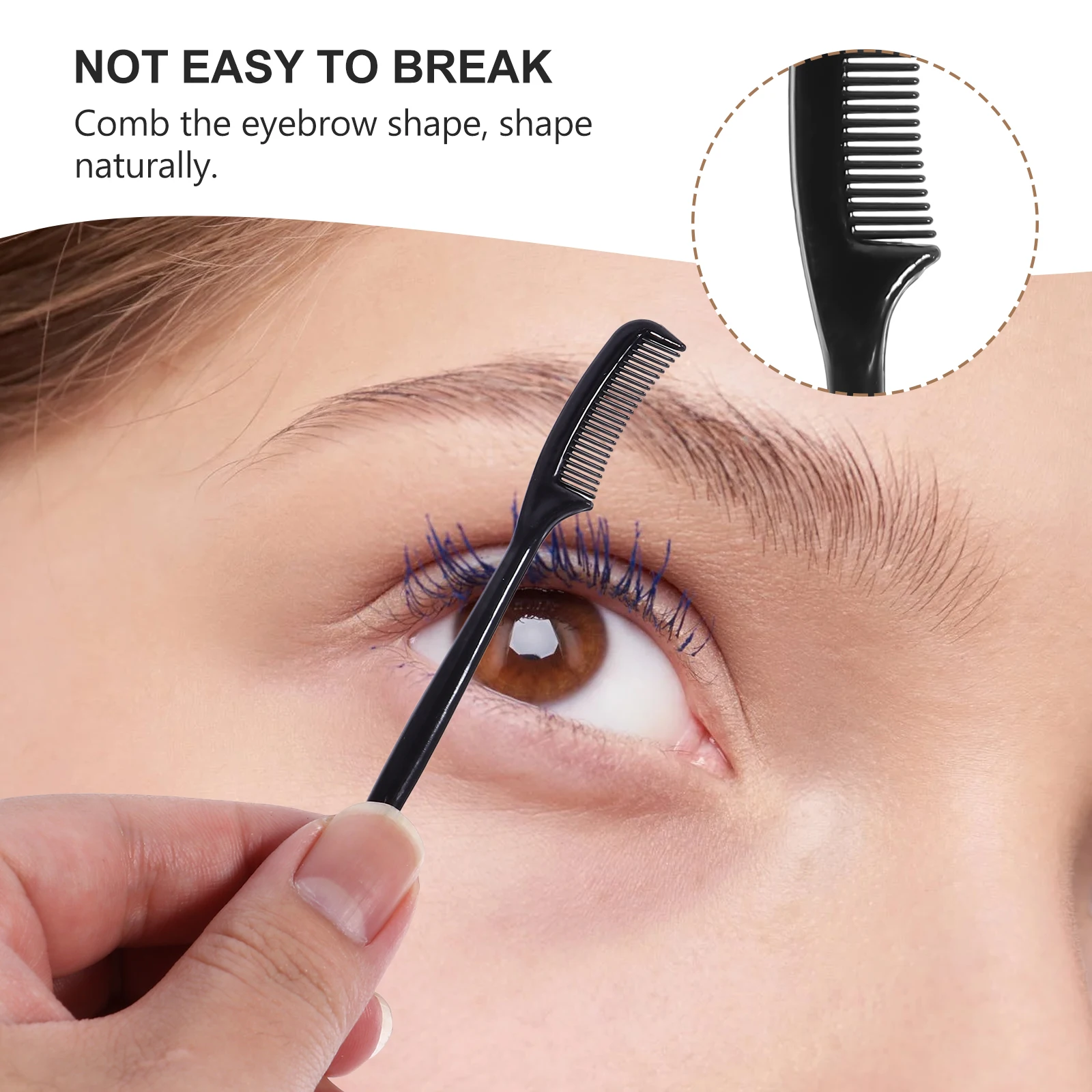 30pcs Portable Eyelash Clip Comb Eyelash Separator Eye Black Lifting Curl Mini Eyebrow Comb Makeup Applicator Eyebrow Definer