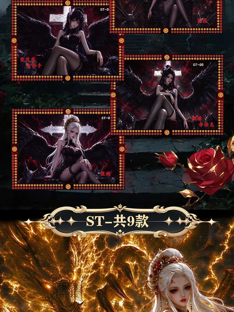 New Demon Slayer Diamond Metal Trading Cards Nezuko Mitsuri Premium Rare Anime Collectibles CCG TCG Trendy Hobby Birthday Gifts
