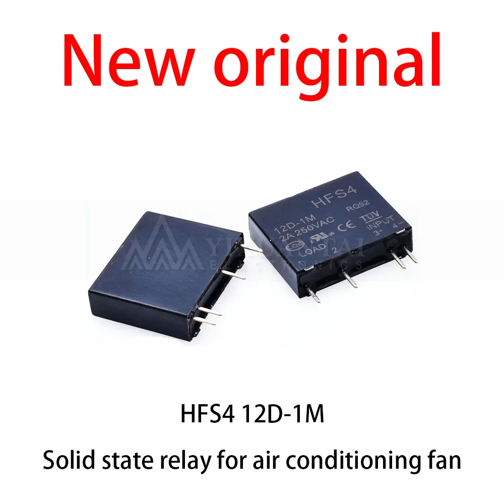 (10pcs) 100% New relay HFS4 12D-1M Solid state relay 2A 4-pin for air conditioning fan