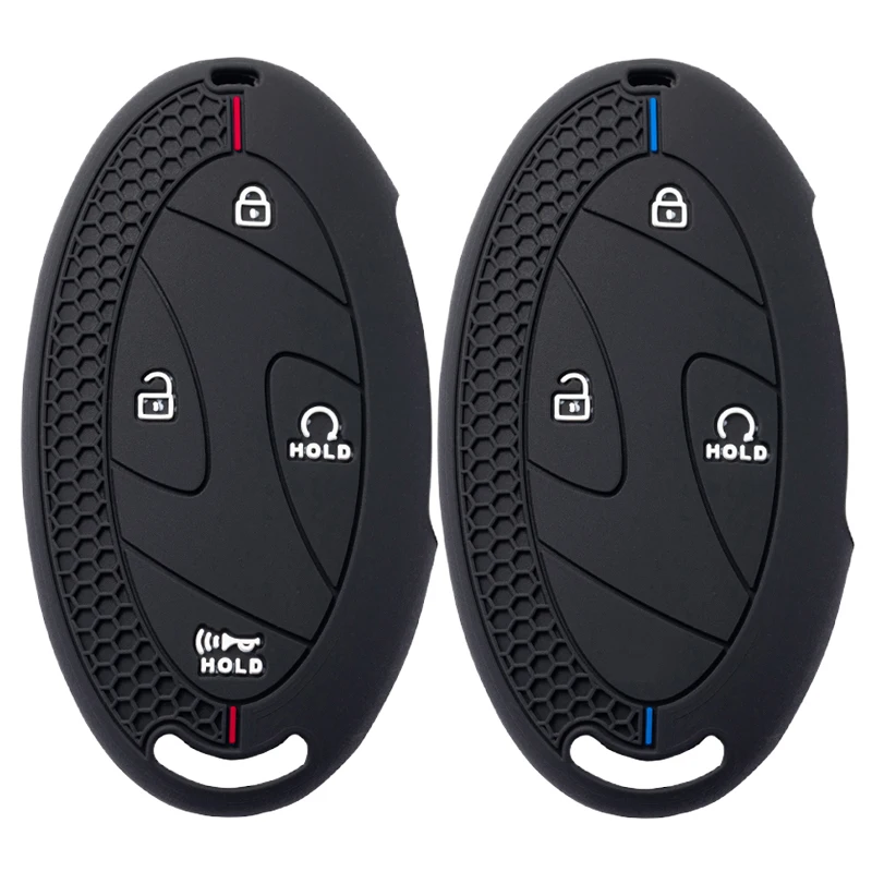 Silicone Car Key Protector For Hyundai Kona Ioniq Santa Fe MX5 Tucson 2025 StubHub 2024 Rubber Remote Cover Case Keychain