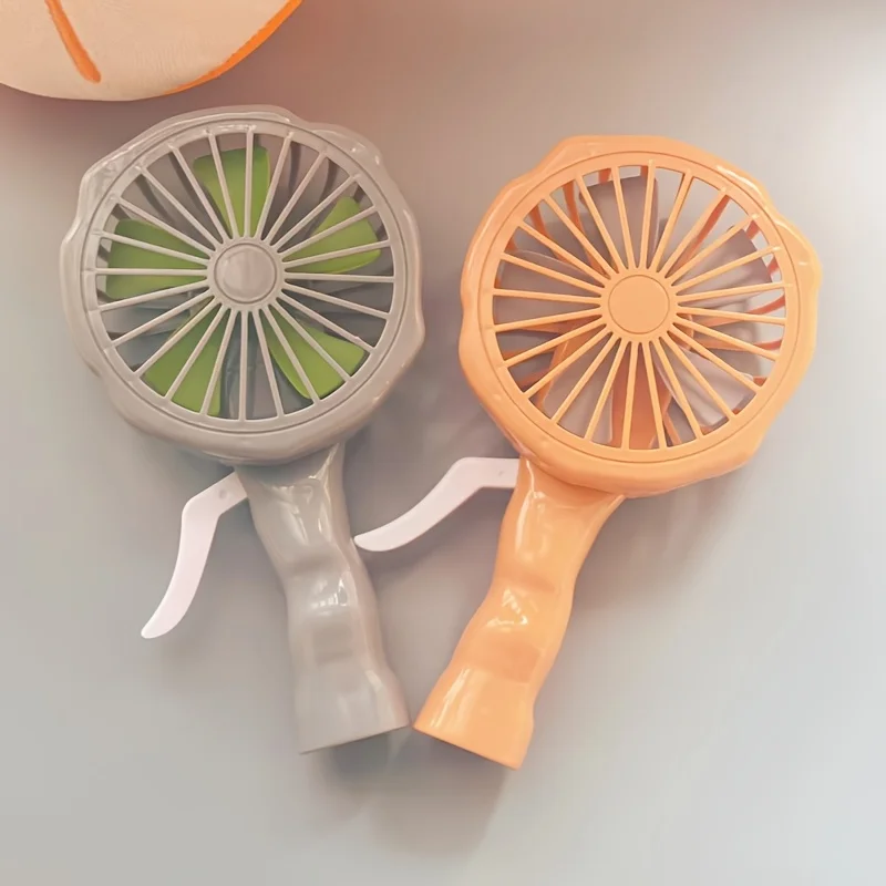 2-Pack Cool Summer (Non-Rechargeable) Handheld Fans | Simple and Portable Handheld Fans | Retro Summer Hand-Crank Fans
