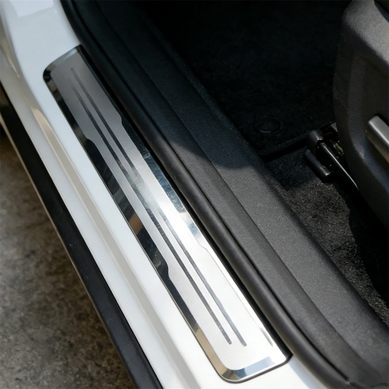 Car Accessories For Renault CAPTUR KAPTUR 2013-2022 2023 2024 Door Sill Trim Guards Chrome Threshold Pedal Scuff Plate Protector