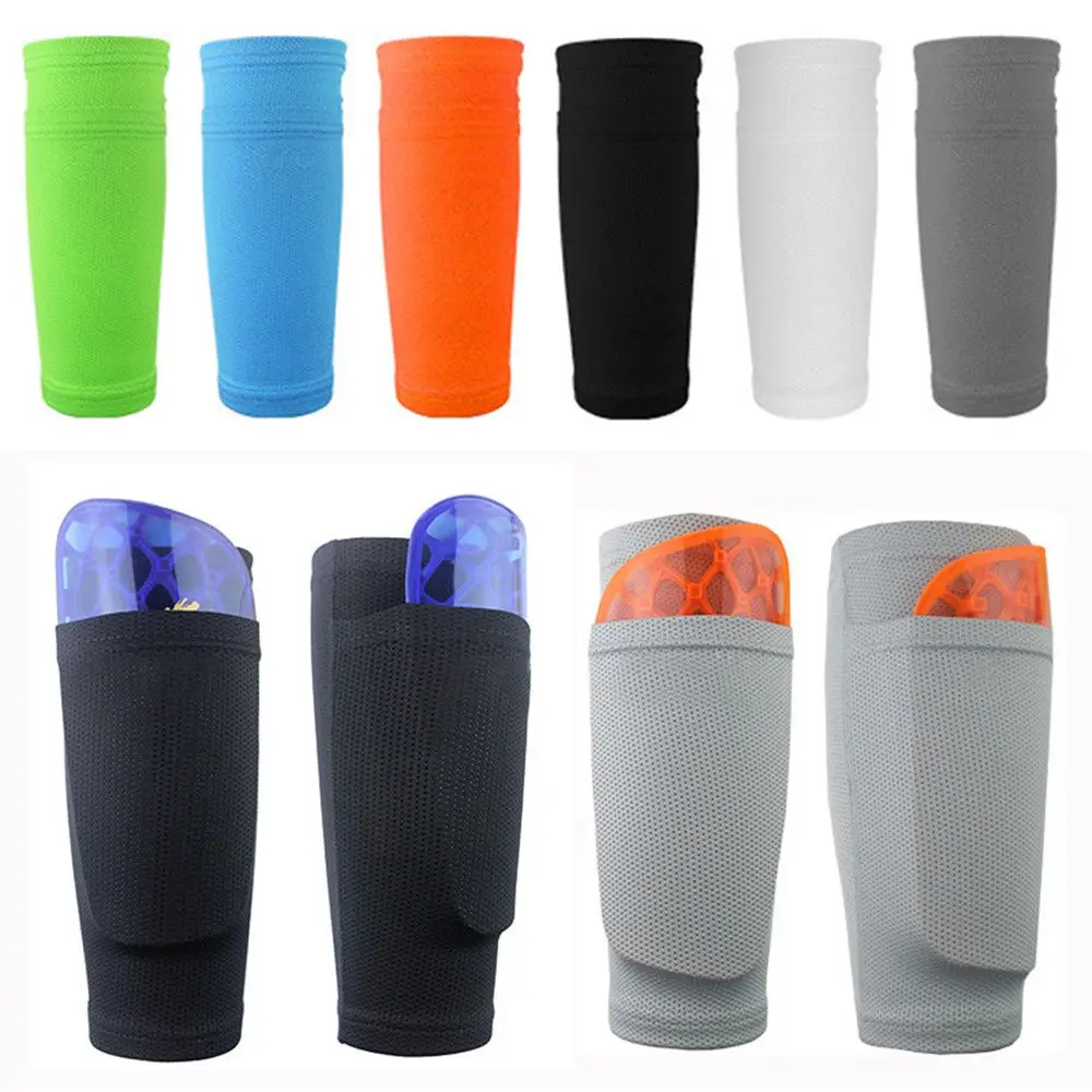 Pocket Sports Shinpads Soccer Shin Pads Cover Leg Guard Sleeves Football Shin Holder Instep Socks