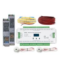 ES32 Stair Light Controller with PIR Human Body Infrared Inductive Sensor Switch 32 Step Stairway Night Lamp Lighting Control
