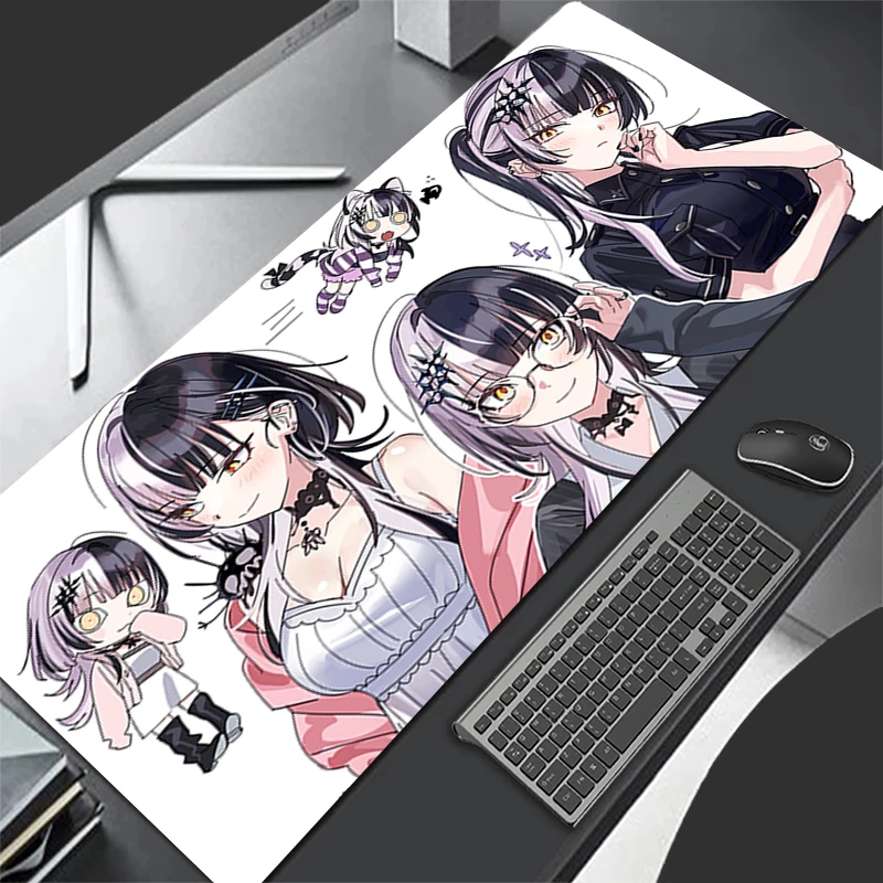 Gaming-Mauspad, Schreibtischunterlage, Hololive Shiori Novella Gamer, professionelles Premium-Mauspad, Geschwindigkeitsregelung, Zubehör, Tastatur-Pad