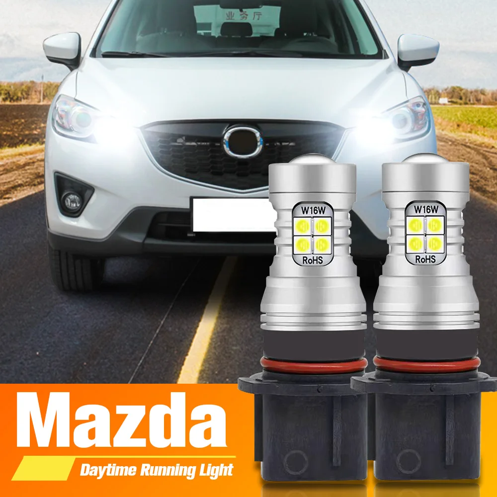 

2pcs LED Daytime Running Light Bulb Lamp DRL P13W Canbus No Error For Mazda CX-5 2013 2014 2015