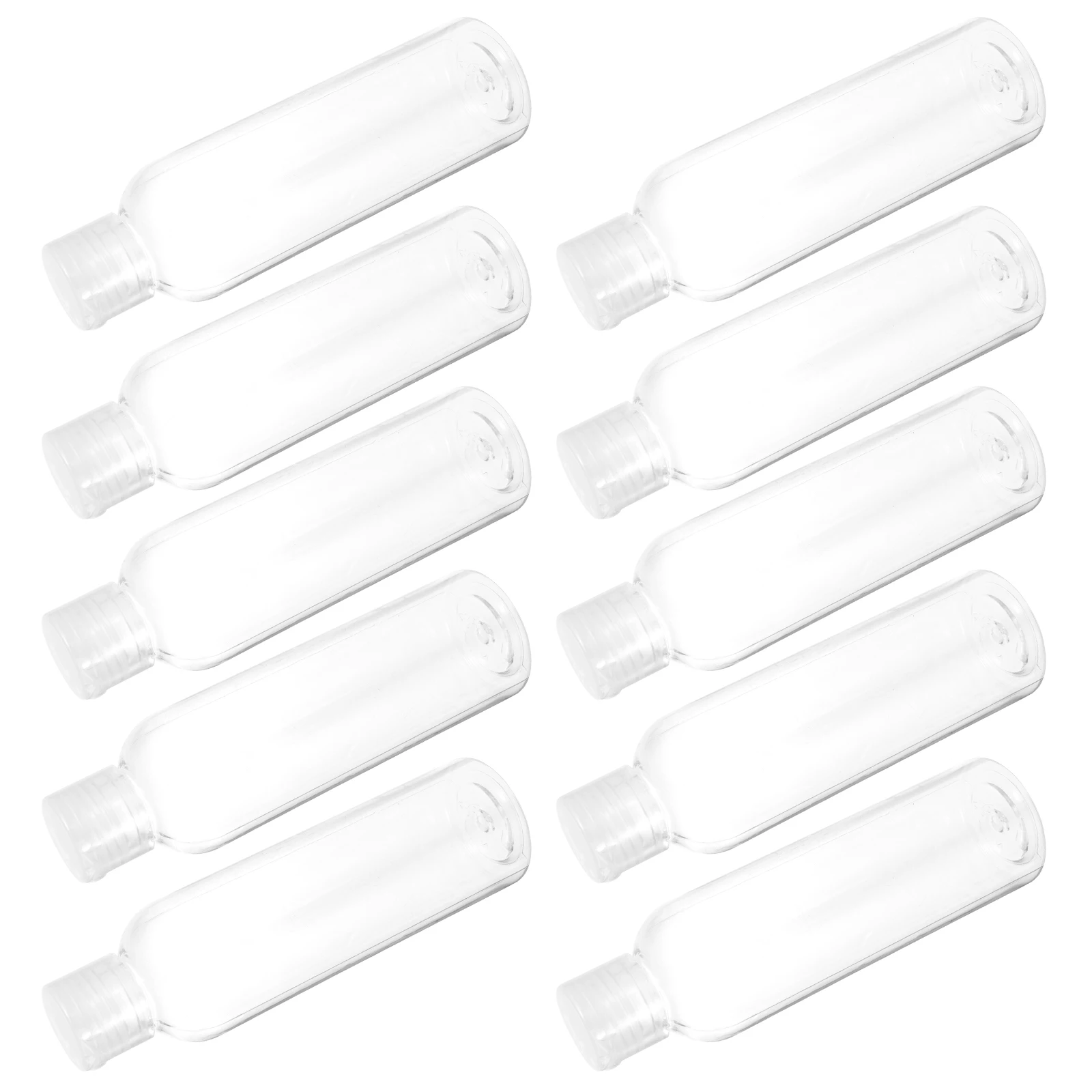

10pcs Refillable Travel Bottles for Shampoo Conditioner Lotion Portable Squeeze Design Leak Proof Plastic Containers