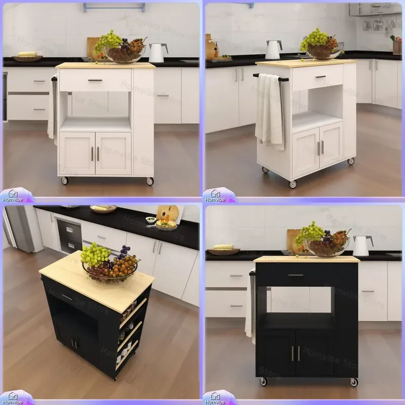 for American Kitchen Pushcart Movable Kitchen Island Custom Food Truck Cross Border Factory