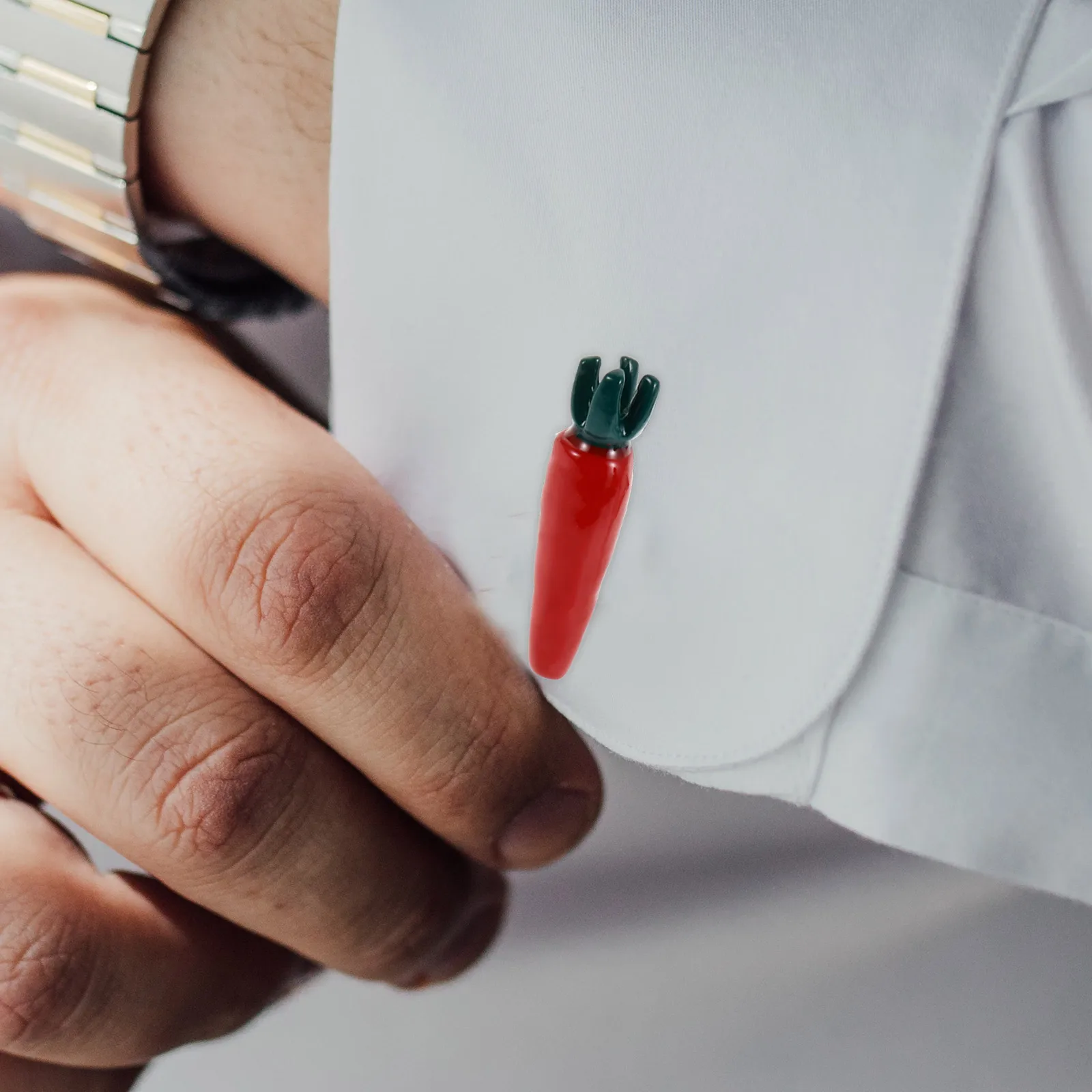 

Easter Cufflinks Carrot Shape Copper Material Unique Design Durable Quality Ideal Gift Festival Parties Holiday Gatherings Mens