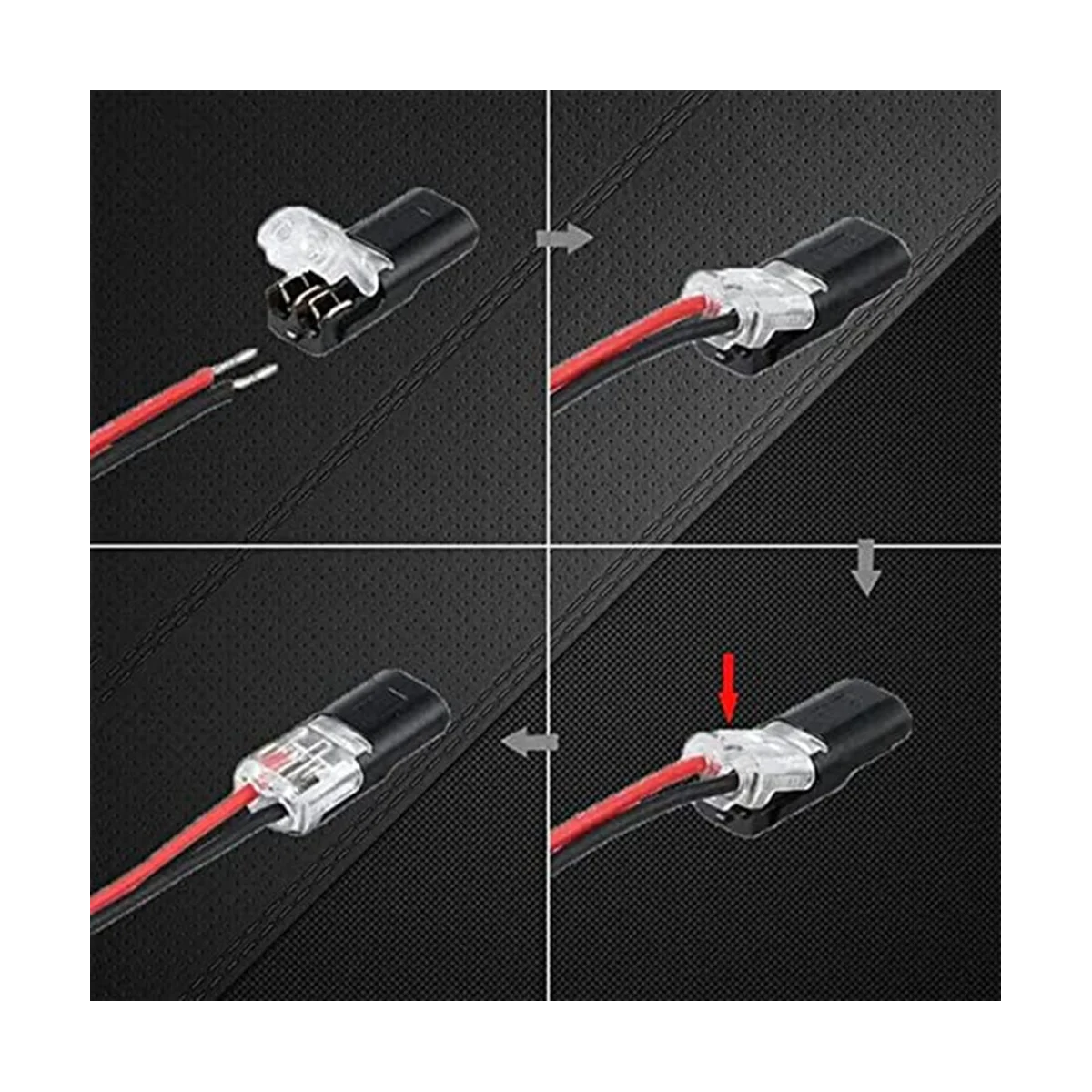 50 шт. двухпроводный Штекерный разъем с Блокирующей пряжкой, подключаемые разъемы, 2-контактный Универсальный Компактный проводной терминал