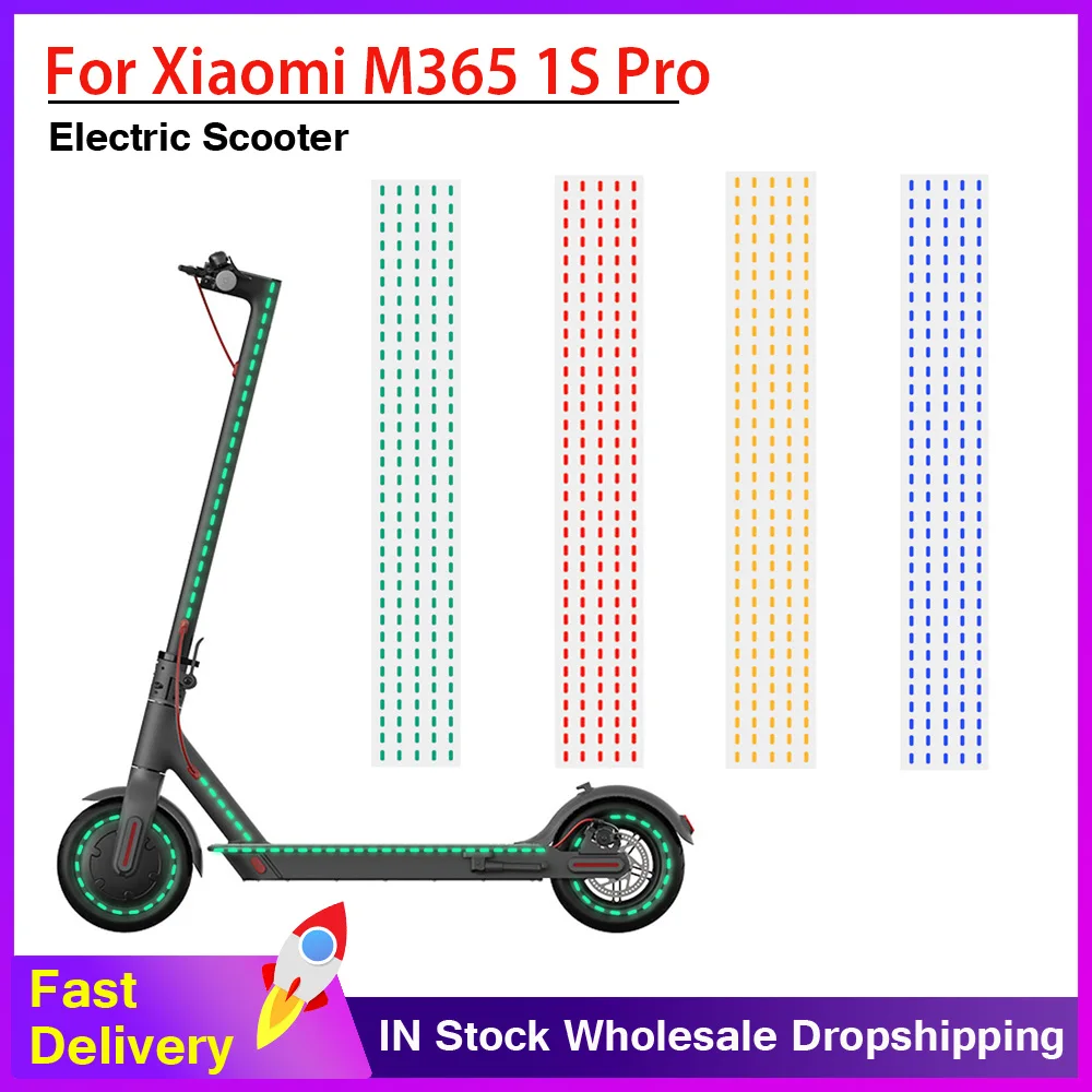 Electric Scooter Sticker Reflective PVC for Xiaomi M365 1s Pro Pro2 Mi3 Decal Waterproof Night Riding Warning Strip Accessories