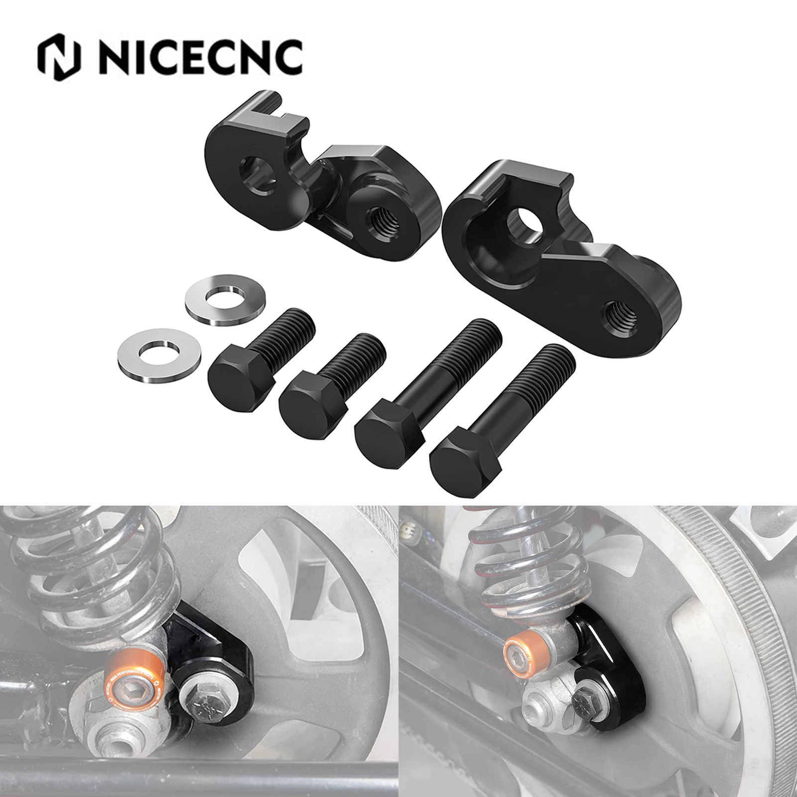 nicecnc-moto-ammortizzatore-staffa-di-sollevamento-riser-1-pollici-per-harley-road-king-electra-glide-street-glide-revival-sospensione-posteriore-riser