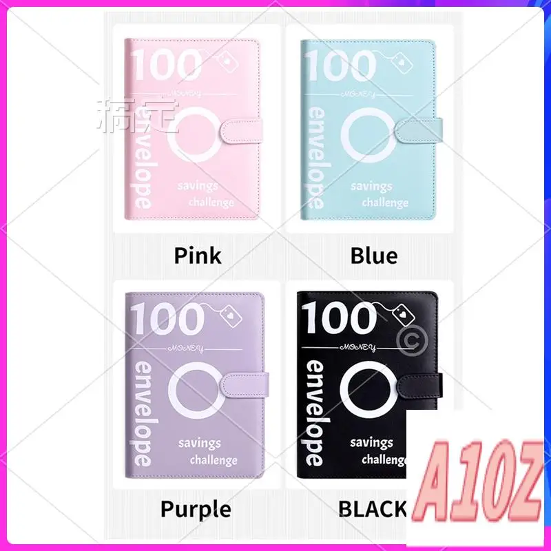 0Z-100 Envelopes Budget Book 100 Envelope Challenge Binder, Money Saving Binder (Blue)