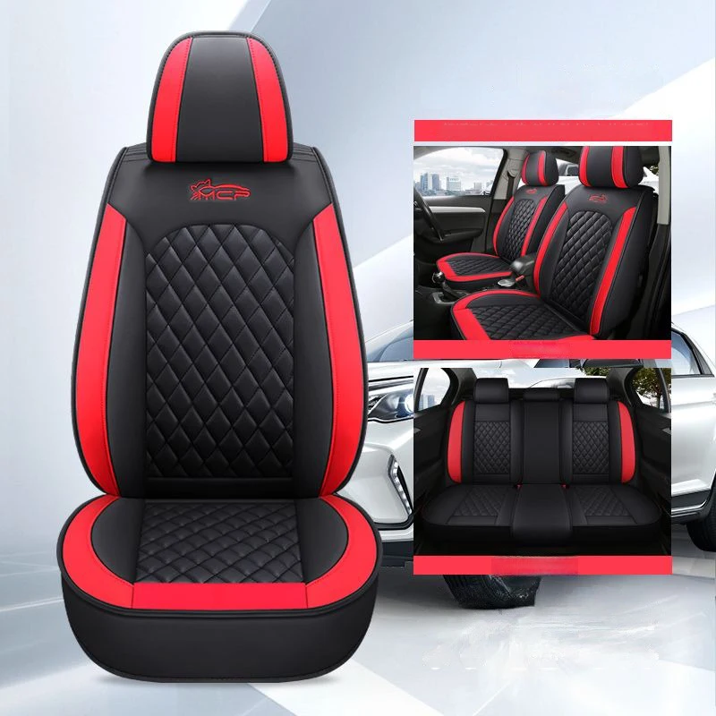 BHUAN Car Seat Cover Leather For Ford All Model Focus Explorer Mondeo Fiesta Ecosport Everest Fusion Edge Tourneo Kuga Mustang