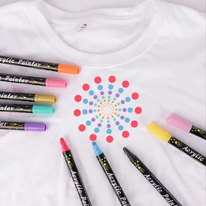 Double Double Head of Acrylic Marker Hab, Art Painting Supplies, stationary school, Appliable for Wooden Glass Fabric, 12 Colors, 24 Colors, 36 Colors 7 Main Stationary Sales - №3