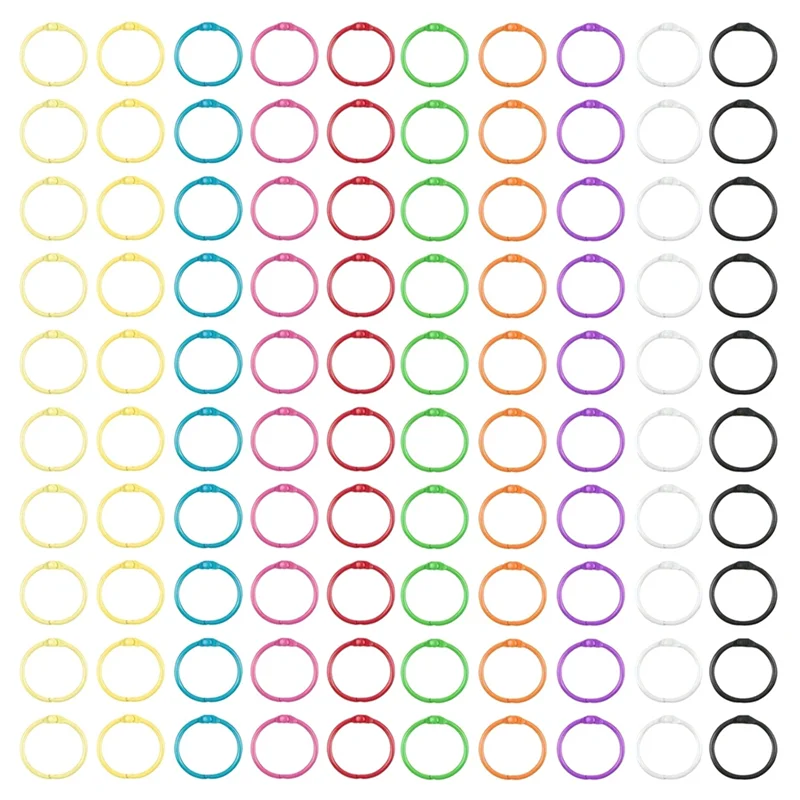 CS-Key Rings Binder Rings For Index Cards Notebook, Keychain Key Rings Binder Rings For Office School Home, Loose Leaf Binder Ri