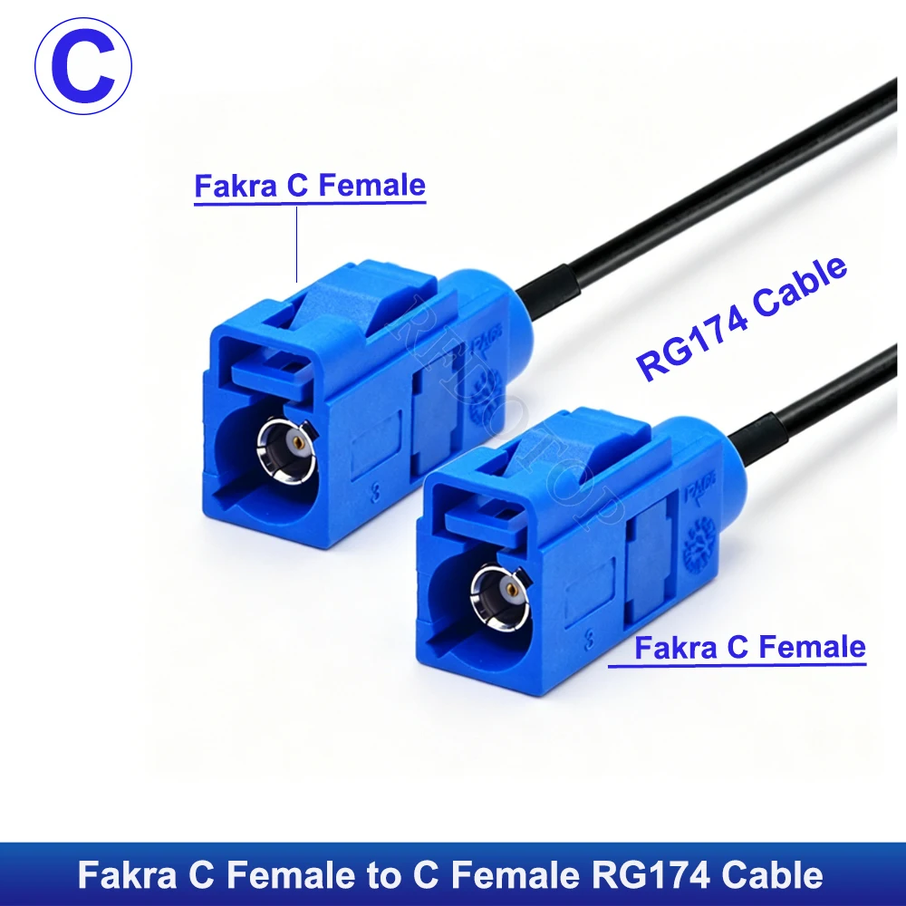 RG174 Kabel Fakra B C D E F G H I K M Z Buchse Auto Radio Antenne verlängerung Zopf für GPS RF Kommunikation Systeme