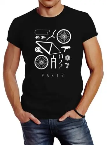 Bicycle Parts Men's T-Shirt Bicycle Parts Short Sleeve