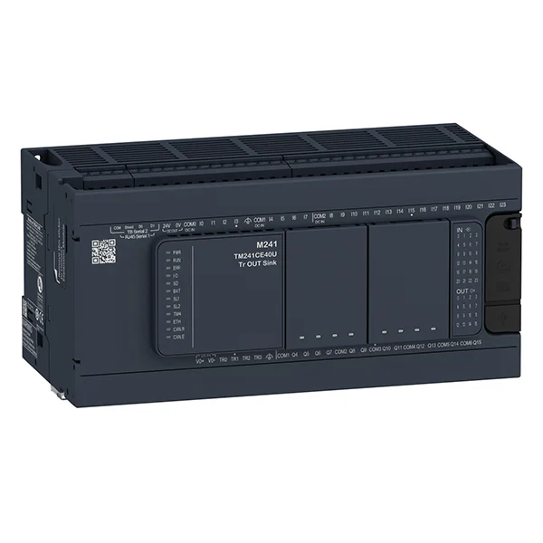 New in Box PLC and PAC Dedicated Controller 100 240 V AC 4 Transistor 4 Fast Output 12 Relay TM241C40R