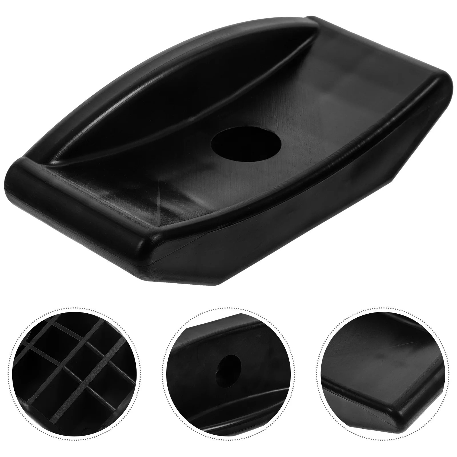 

4 Pcs Barbell Dumbbell Rest Fitness Supply Household Rack Weight Cushioning Storage Black Hand Weights Stand