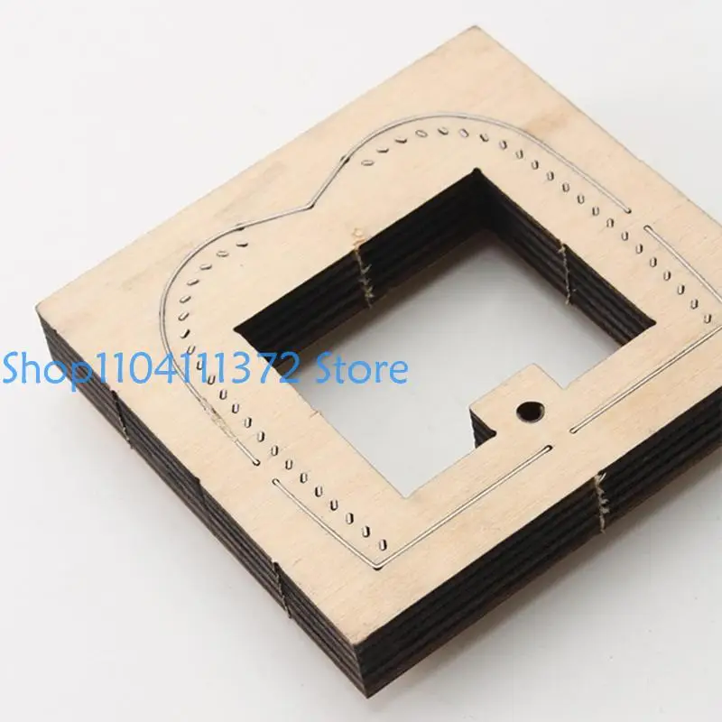 

652F Professional Ergonomic Leatherworking Leather Crafts Tool Handheld DIY Crafts Cutter Mould for Artistic Projects