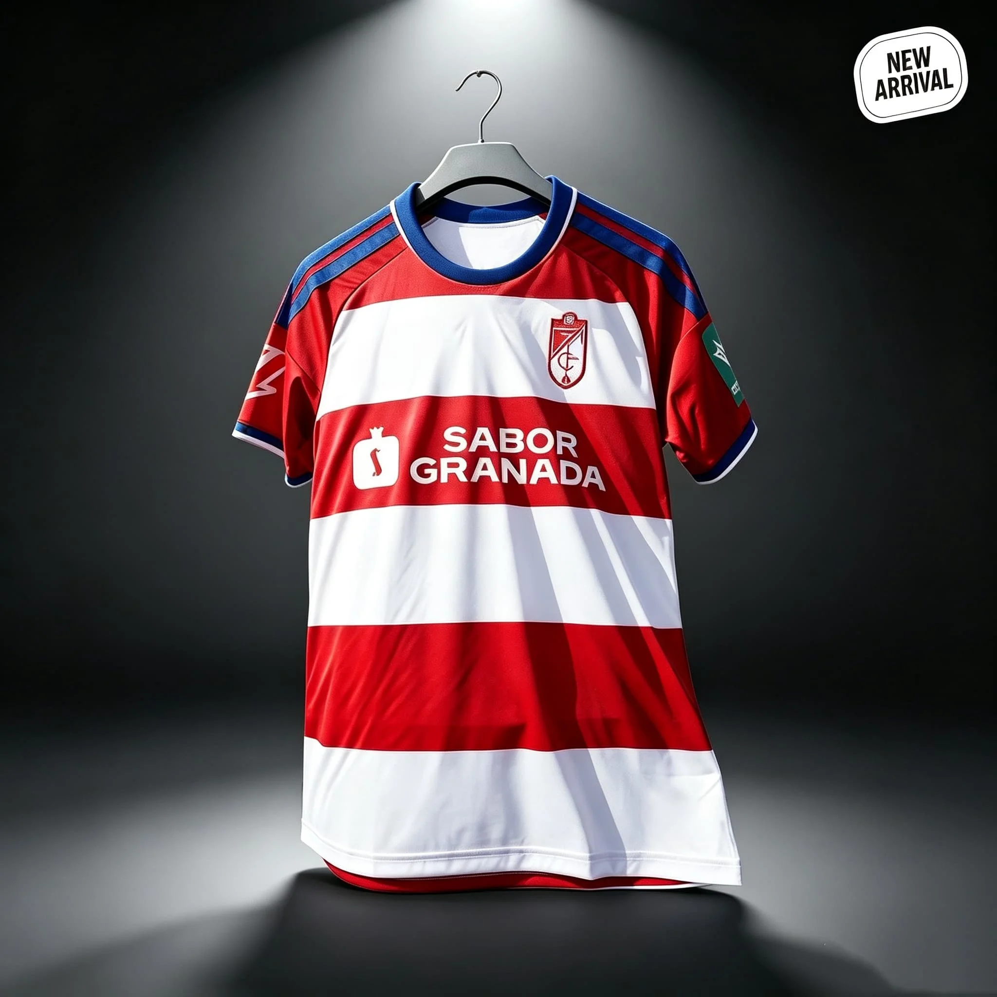 2026 Neues Granada CF Herren Fußballtrikot, Farben optional, Kurzarm-Fußballshirt, schnelltrocknend, atmungsaktiv, Polyester-Sportoberteil, Rundhalsausschnitt – Detail 2