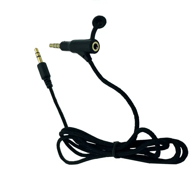 DC3.5mm 3 poli maschio a 3.5mm 4 poli maschio + cavo Audio femmina a 4 poli cavo di collegamento AUX per cuffie 1m