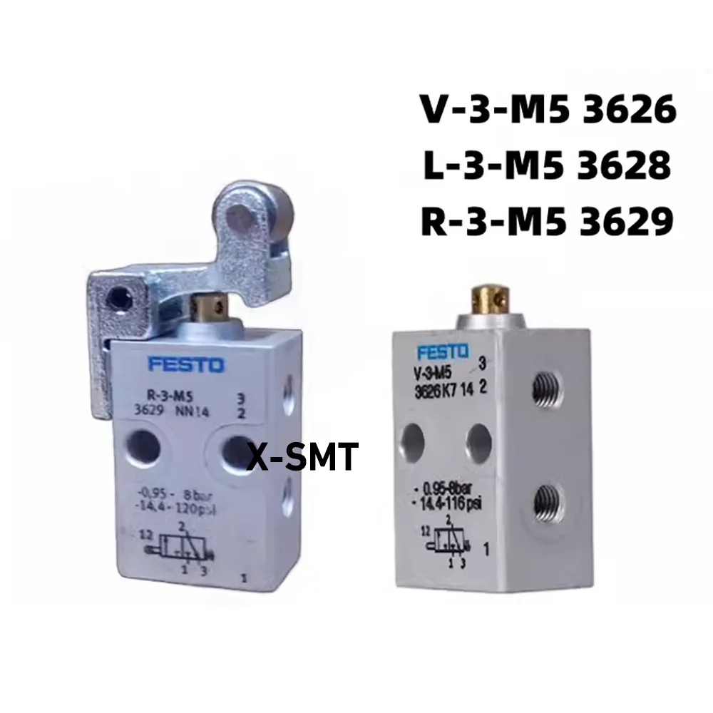 

Direct-Acting Round Head Valve V-3-M5 3626 L-3-M5 3628 R-3-M5 3629 6758 TH-3-M5 Spot For FESTO Roller Lever Valve