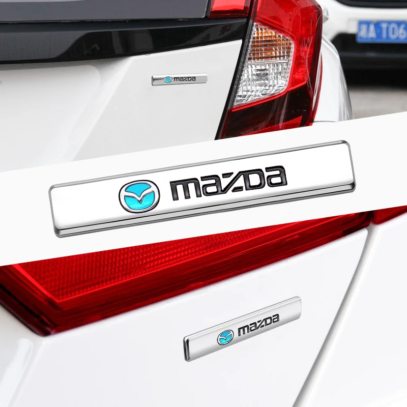 3D Metal Alloy Car Trunk Tail Sticker Emblem Badge Decals Decoration for Mazda 6 2008 MP CX5 Speed ER CX30 Folding 2 Car Styling