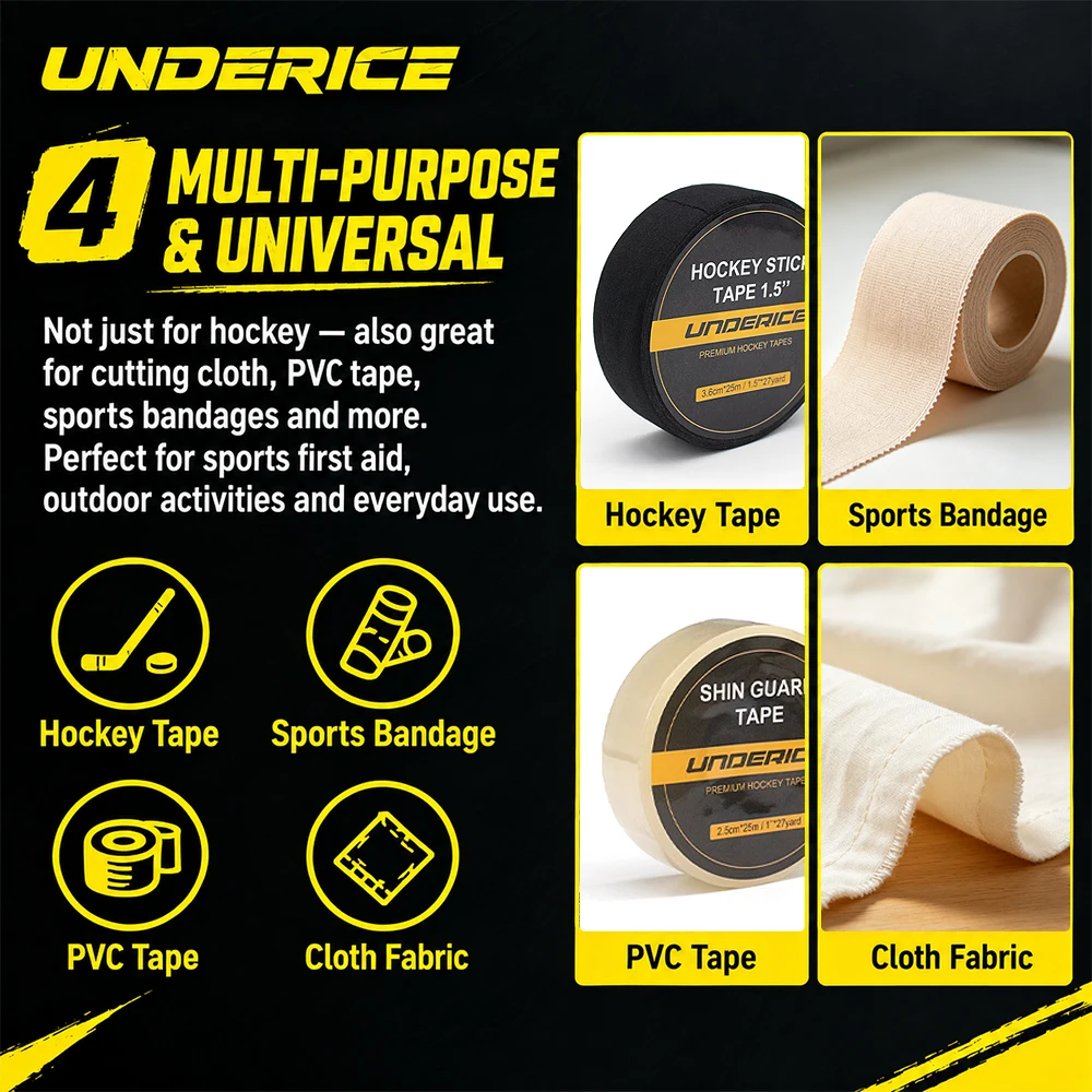 UICE Eishockey Band Schere Mehrzweck Edelstahl Schere Schneiden Baumwolle PVC Band Verband Schere Hockey Zubehör – Detail 3
