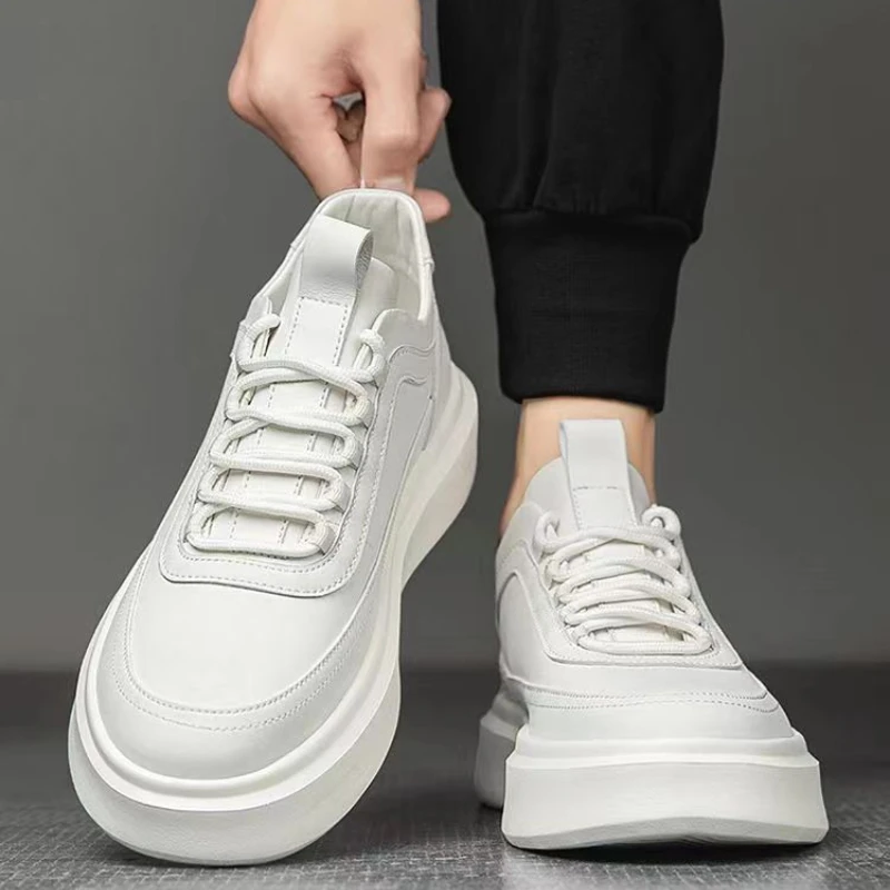 Men's Casual Shoes 2026 Summer New Men's Shoes Breathable Board Shoes with Increased Thickness and Small White Shoes Men Shoe