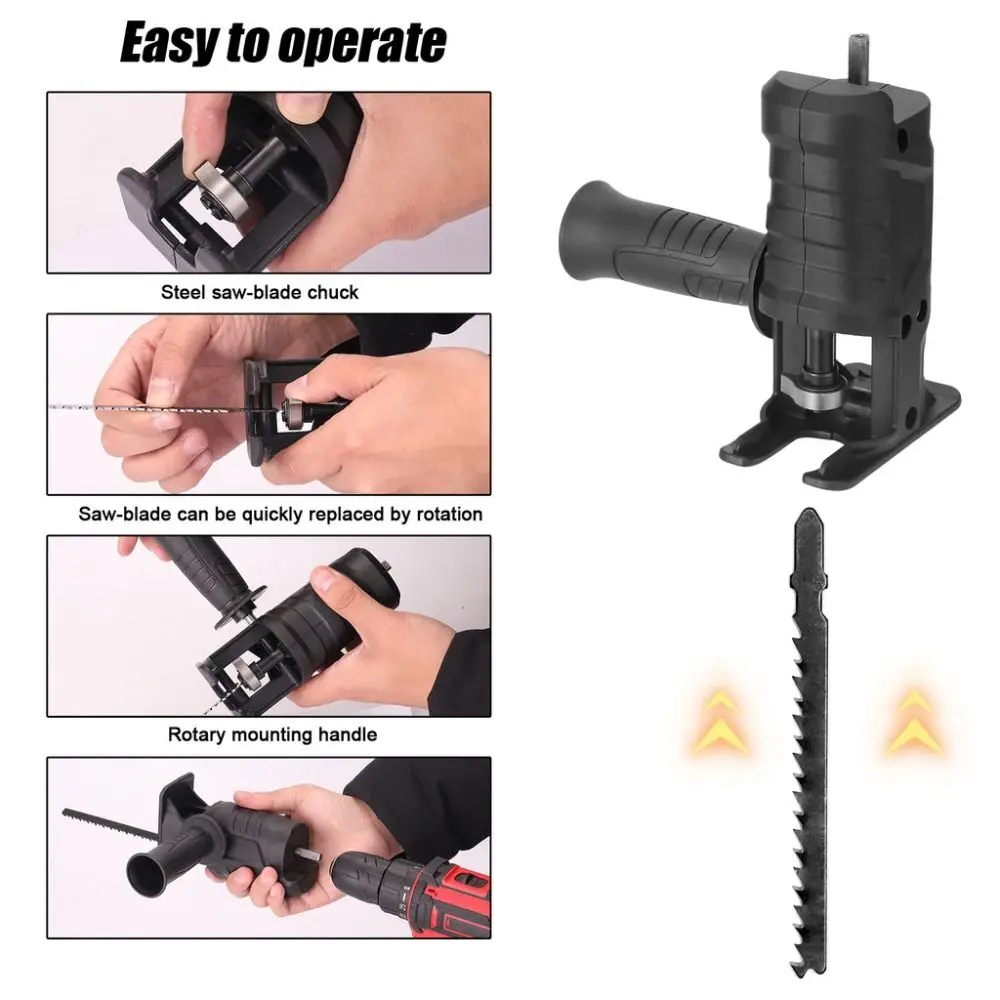 Quick Chuck Drill Saw Adapter - Reciprocating Saw Attachment Drill review and price