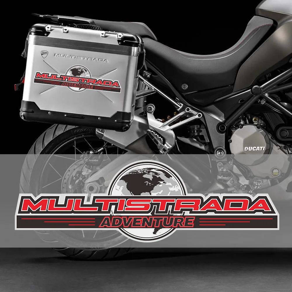 

MotorcycleFor Ducati MULTISTARDA950 1200 1260 S rear trunk side box decoration protection sticker sticker sticker logo