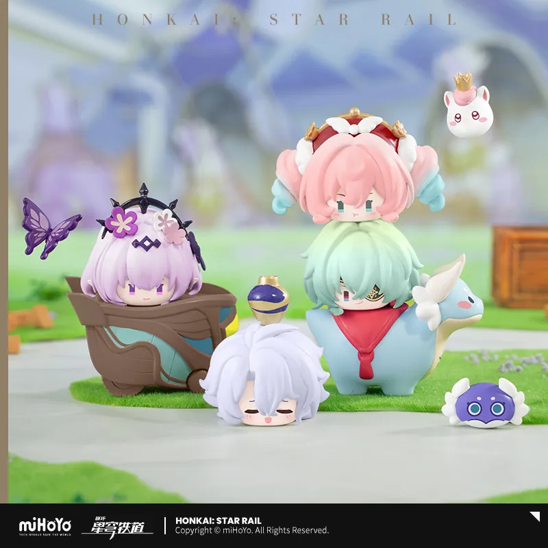 

Оригинальная мини-фигурка Honkai Star из серии Blind Box Rail Amphoreus Sage Of Heroes Q-Topping 1.0, аниме-фигурка в загадочной коробке, подарок для фанатов.