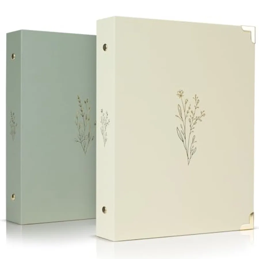 

Aesthetic 6 Ring A5 Binder Set of 2 - The Perfect Small 0.75 Inch Planner Binder for Journaling or Collections - Refillable Not